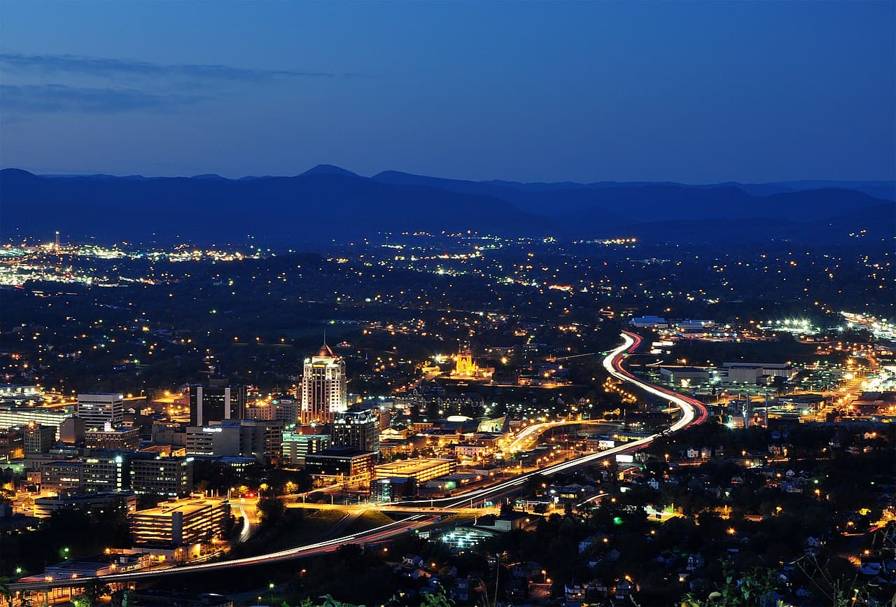Hollins, VA skyline
