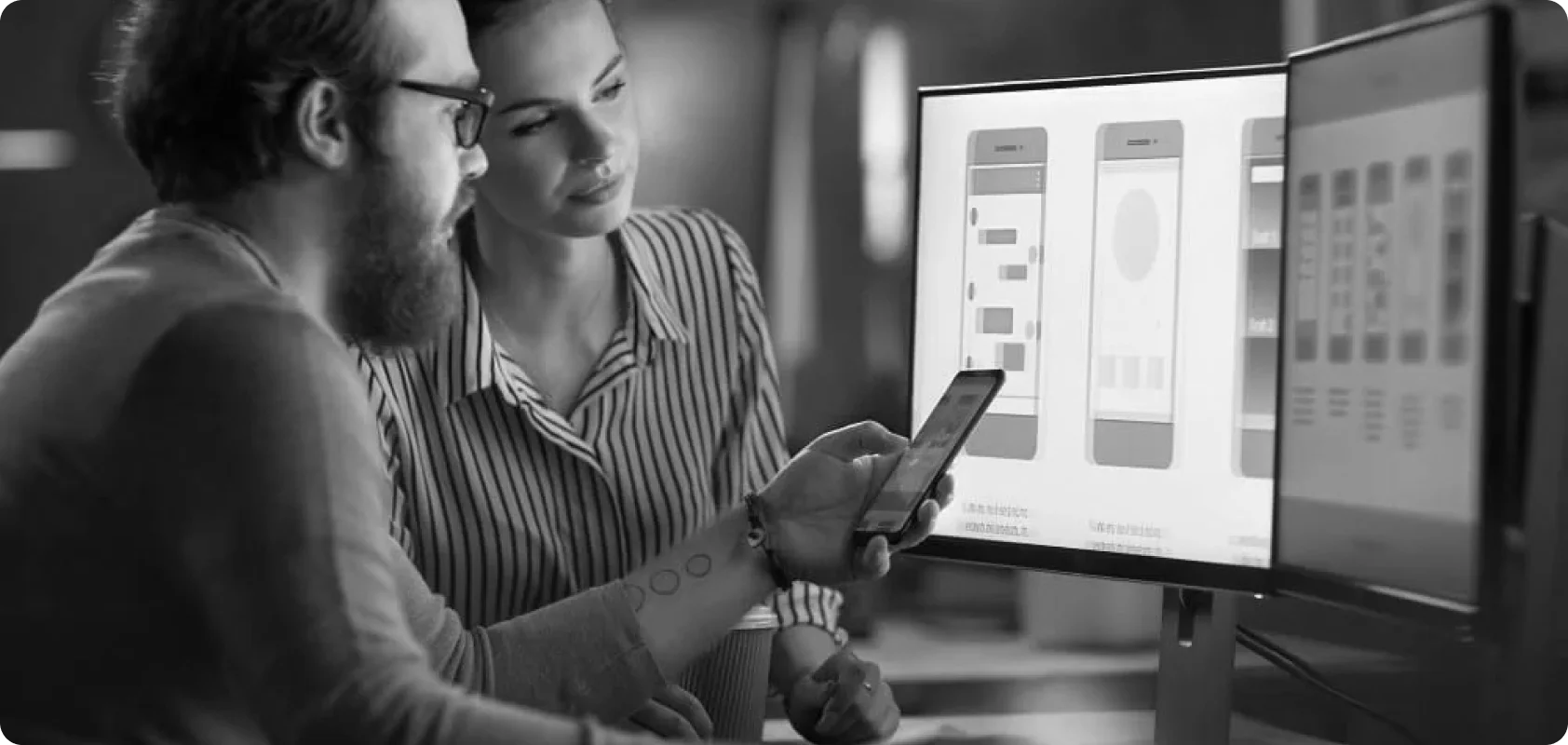 Creative Labs team collaborating on Android development