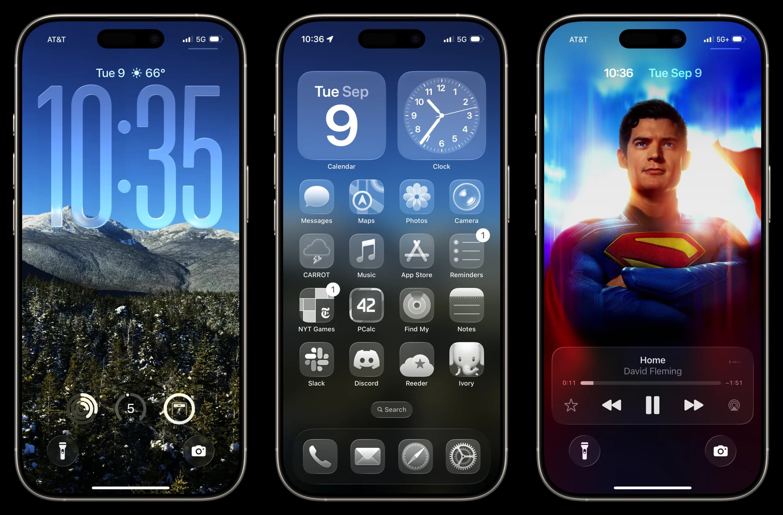 Person using iPhone with custom iOS application