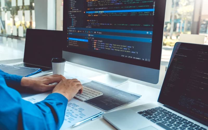 Phone showing React Native app interface