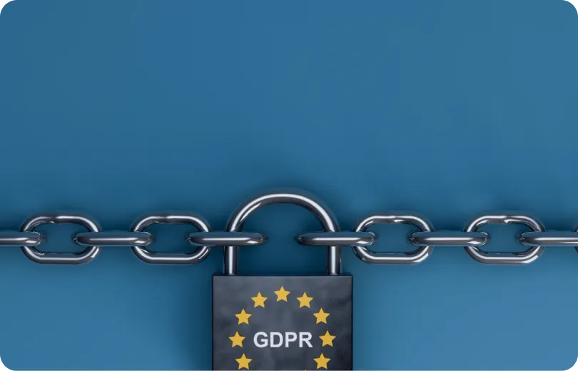 GDPR compliance chain lock badge