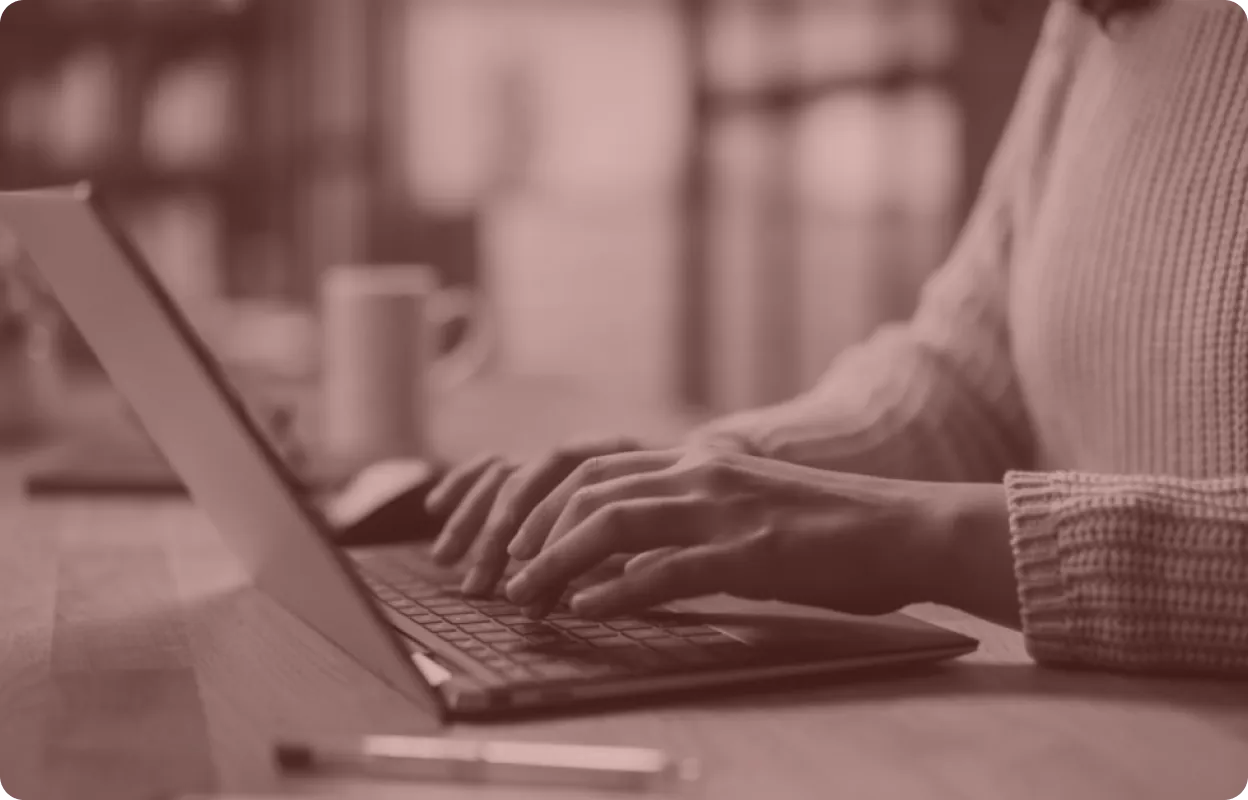 Professional analyzing conversion data