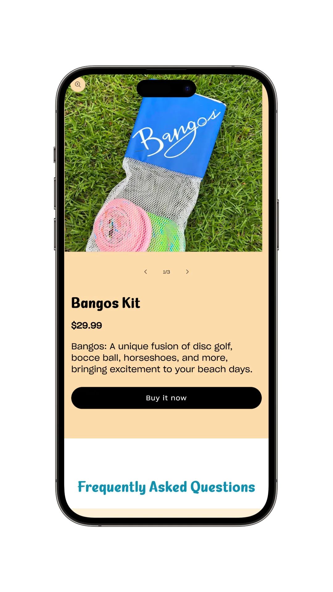 Mobile storefront showing optimized performance